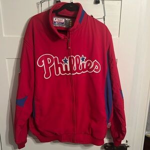 Mens 2XL Majestic Philadelphia Phillies Thermal Base Authentic Collection Jacket